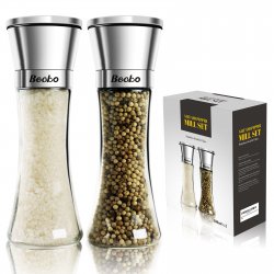 Stainless Steel Salt & Pepper Mill Set