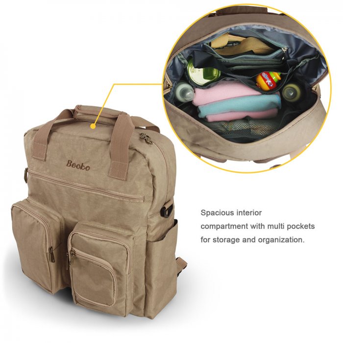 Becko 3-In-1 Multi-functional Diaper Backpack with Changing Pad | Becko