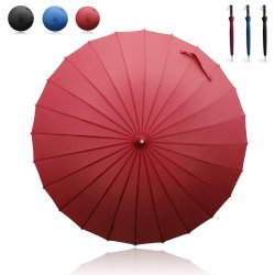 Manual Long Umbrella with 24 Ribs