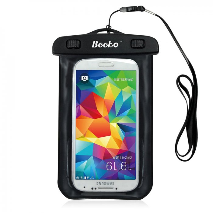Becko Black Waterproof Case Touch Responsive Front and Back | Becko